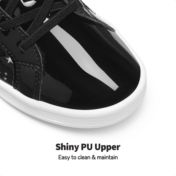 [Storybook DiscoStar] Shiny Star Pattern Sneakers - BLACK - 2